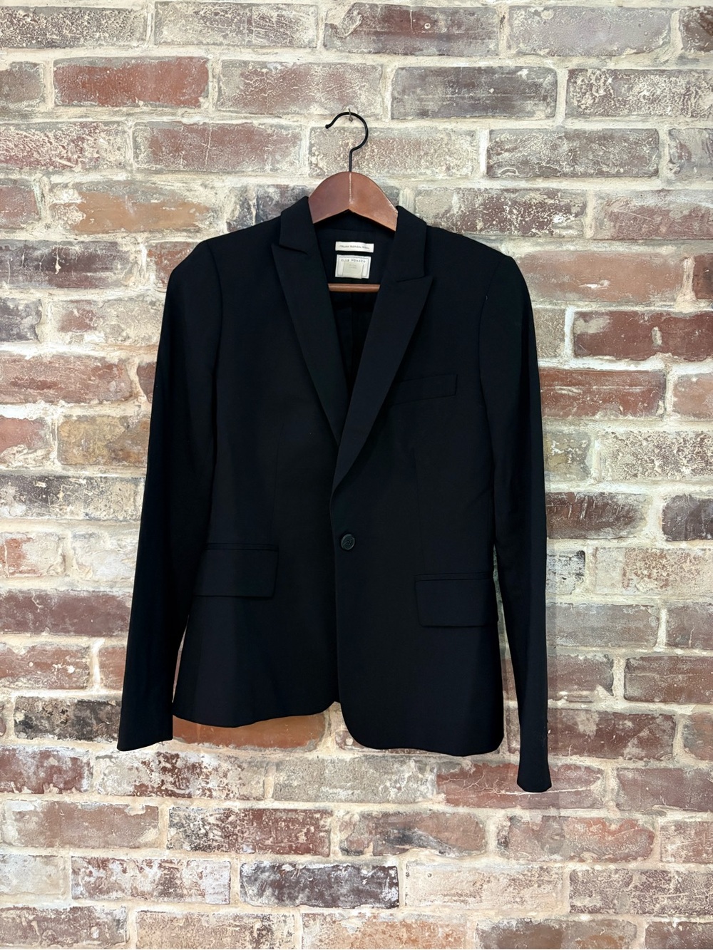 Club Monaco Black Single-Button Blazer